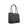 Jay Leather Tote for 15.6" Laptop - Black