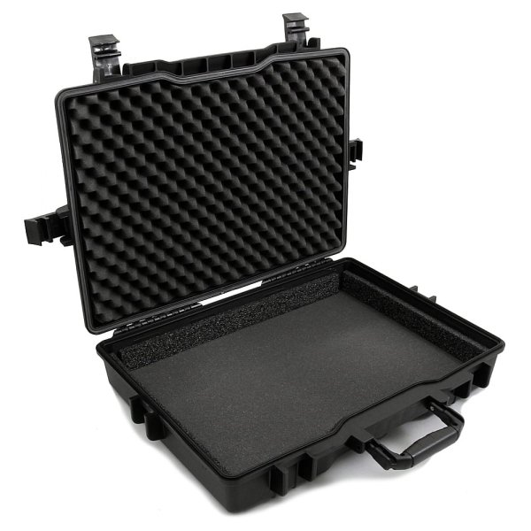 Waterproof Hard Case Fits up to 17" Inch Laptop - Black