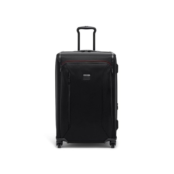 Aerotour Short Trip 28" Expandable 4 Wheeled Spinner Suitcase - Black