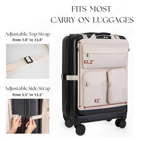 Large Foldable Tote Duffle Bag Black